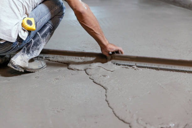 Concrete walkway installation